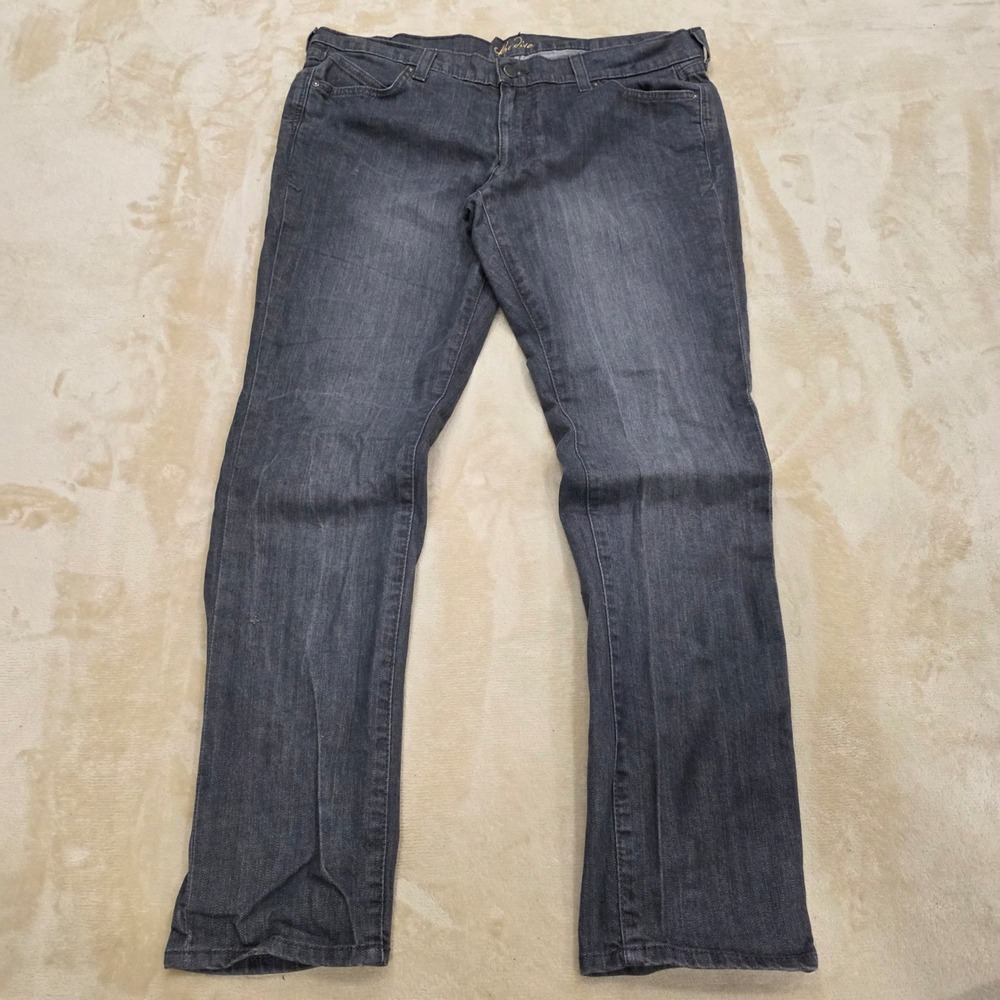 Old Navy The Diva Jeans Womens Size 12 Dark Gray Wash Stretch Denim Comfort